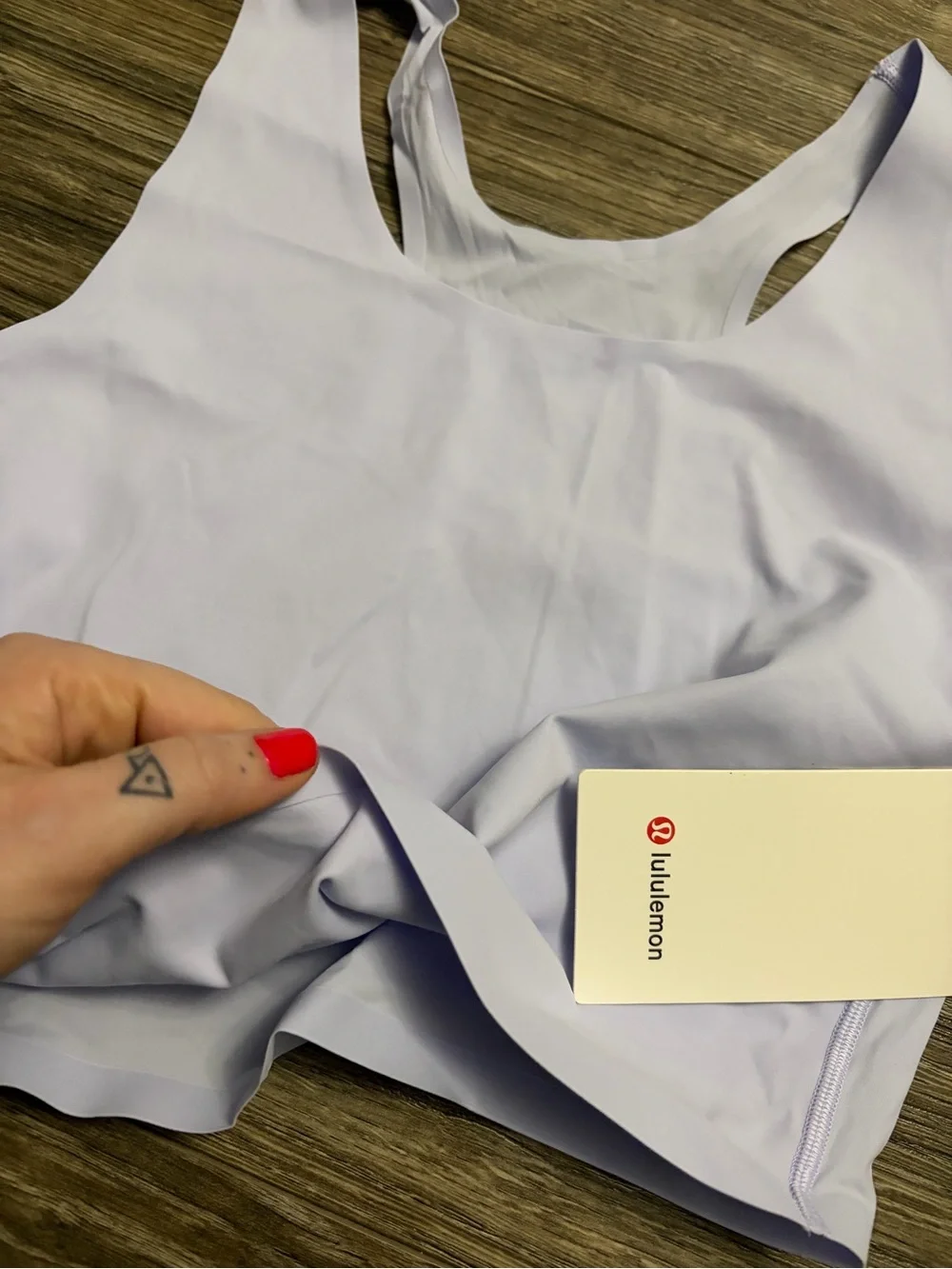 NWT Lululemon Fast and Free Tank Top *Light Support (Serene Blue) Size M